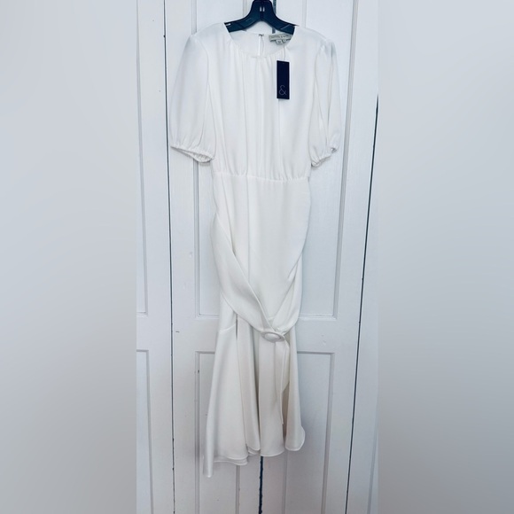 Sachin & Babi Camila flared hem dress in Ivory/White - Picture 14 of 15